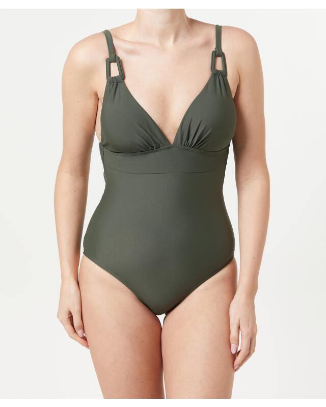 Maillot de bain femme, kaki — KiK, produit allemand authentique au Maroc