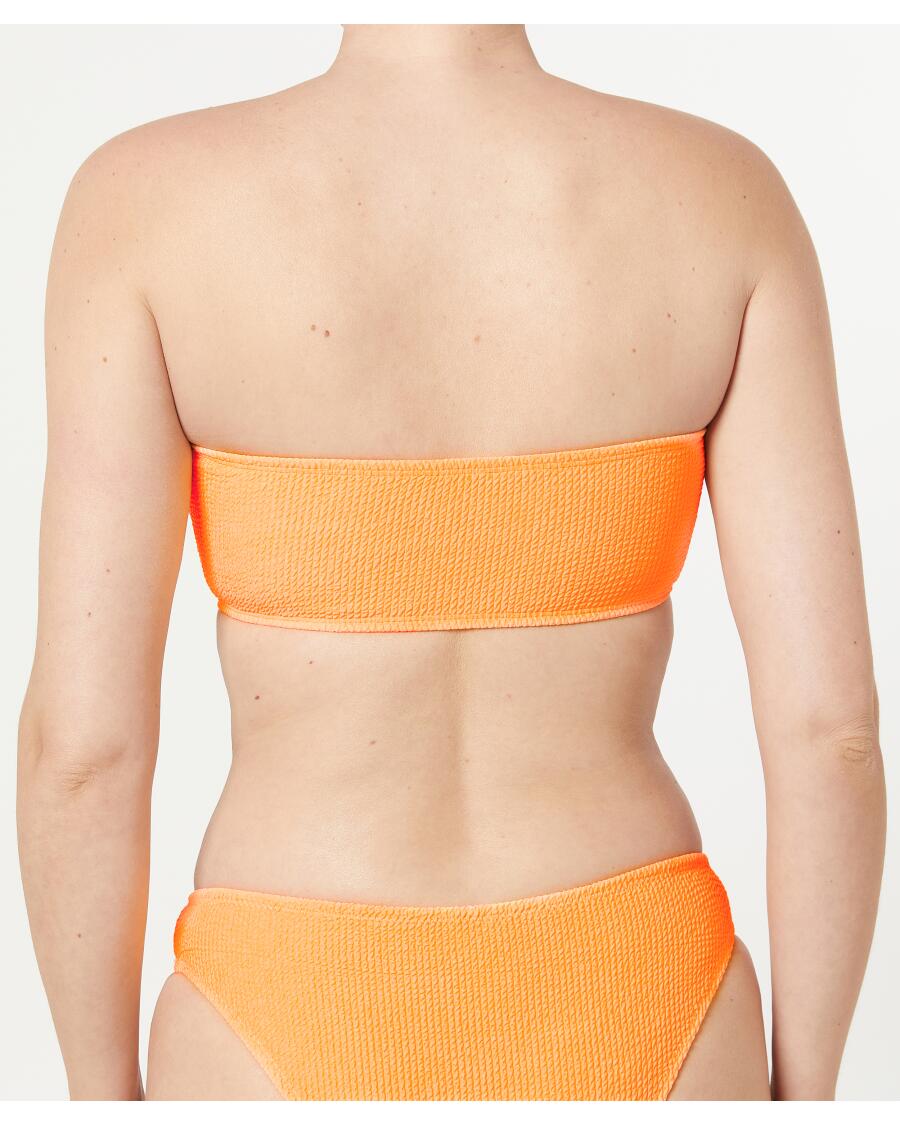 Góra od bikini bandeau Janina, teksturowany materiał