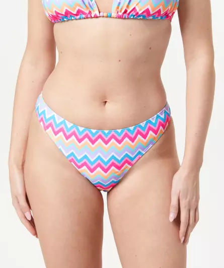Bikinislip met zigzagpatroon