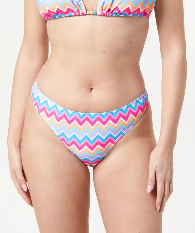 Bikini-Slip mit Zickzackmuster