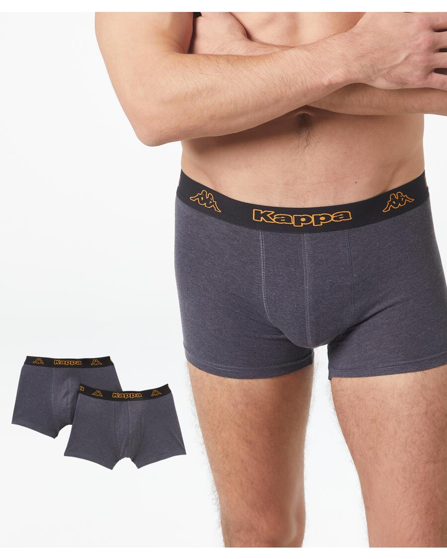Kappa Retro Boxershorts anthrazit melange