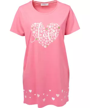 Bigshirt mit Herzen