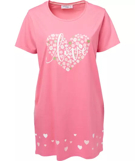 Bigshirt mit Herzen