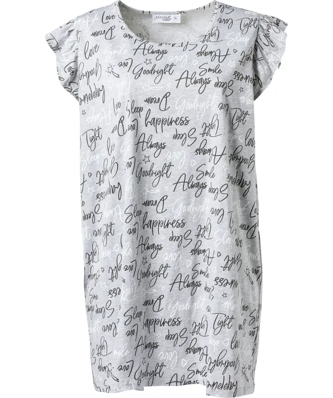 Bigshirt mit Schriftzügen