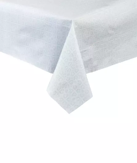 Gemusterte Wachstuchtischdecke