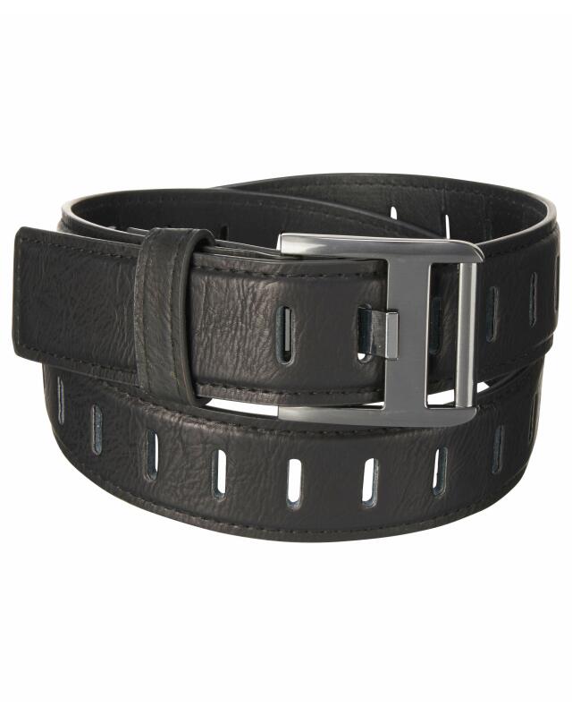 Ceinture en similicuir homme, noir — KiK, produit allemand authentique au Maroc