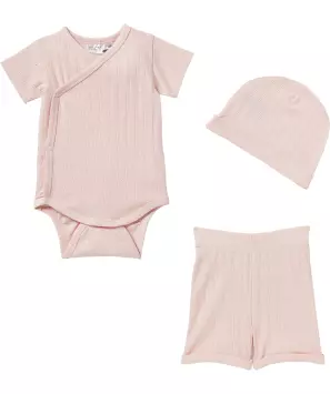 Newborn Mütze + Wickelbody + Shorts