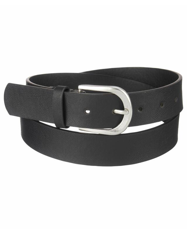 Ceinture en similicuir lisse homme, noir — KiK, produit allemand authentique au Maroc