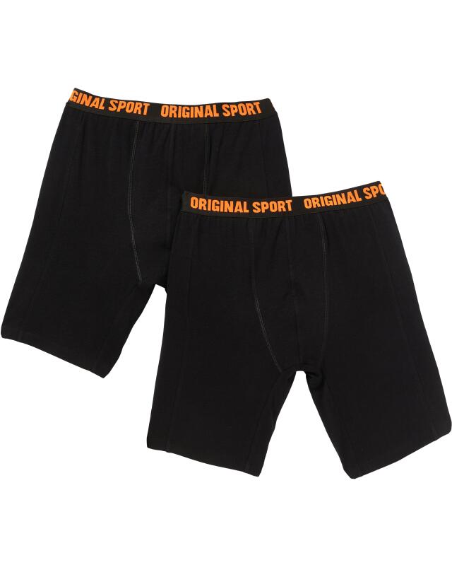 Boxers rétro longs homme, noir (KiK Lange Retro Boxershorts (schwarz)) — KiK, produit allemand authentique au Maroc