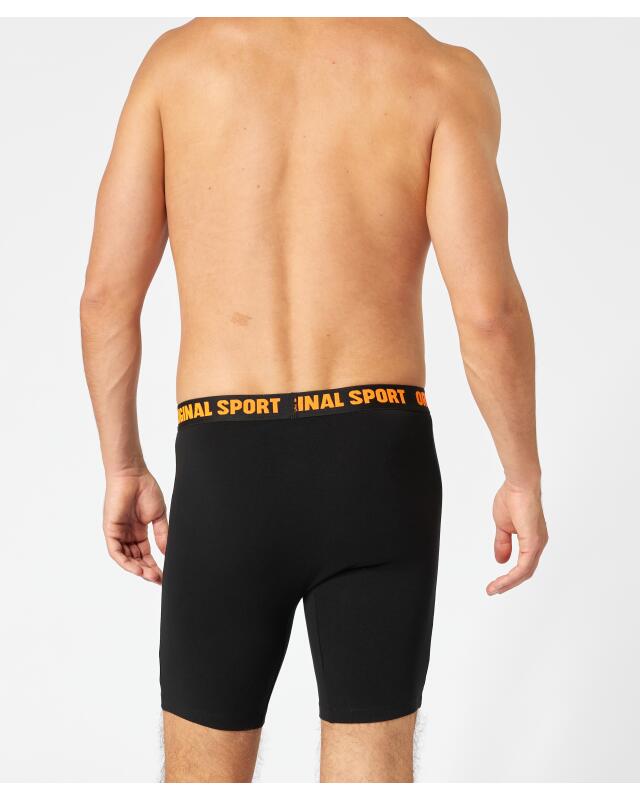 Boxers rétro longs homme, noir (KiK Lange Retro Boxershorts (schwarz)) — KiK, produit allemand authentique au Maroc