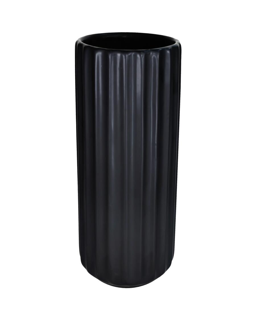 Ceramiczny wazon cylindryczny ok. 12 x 29 cm