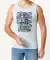 Tanktop mit Frontprint hellblau