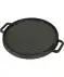 Gusseiserne Grillplatte schwarz
