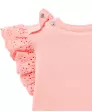 T-Shirt mit Spitzenärmel