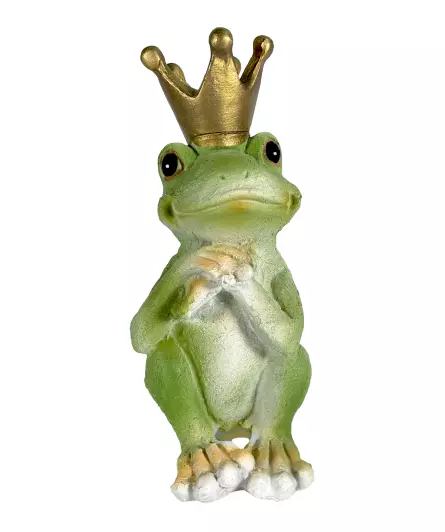 Deko-Frosch mit Krone