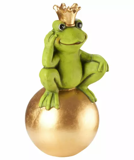 Deko-Frosch auf Kugel