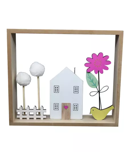 Decoratieve huis Lente
