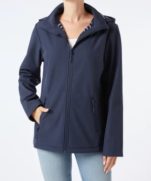 Dunkelblaue Softshelljacke