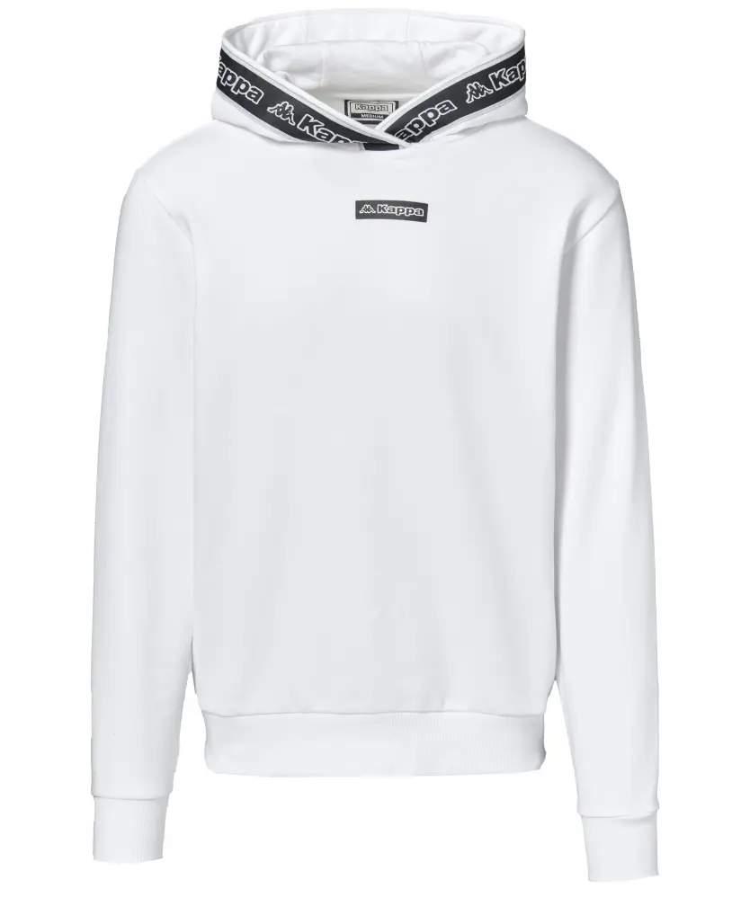 Damen Sweatshirt Hoodie Kik Pulli Kappa Pullover, Kappa, Weiß