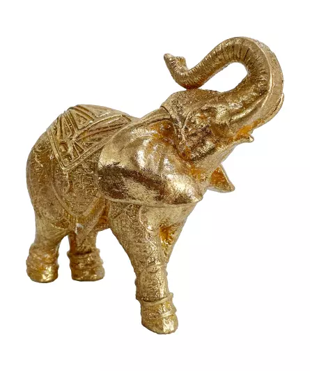 Goldfarbener Deko-Elefant
