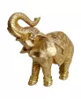 Goldfarbener Deko-Elefant