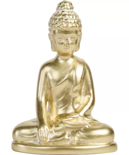Goldfarbener Deko-Buddah