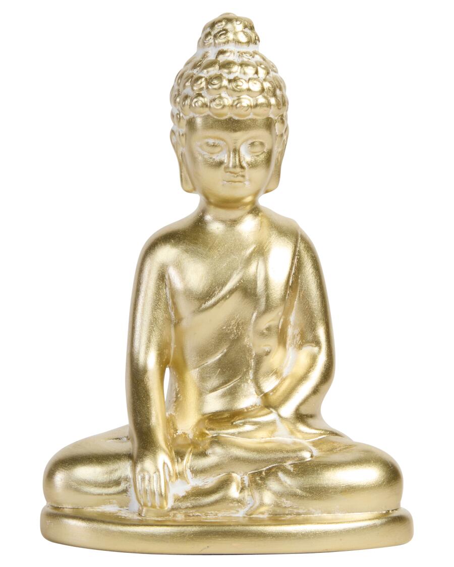 Goldfarbener Deko-Buddah gold
