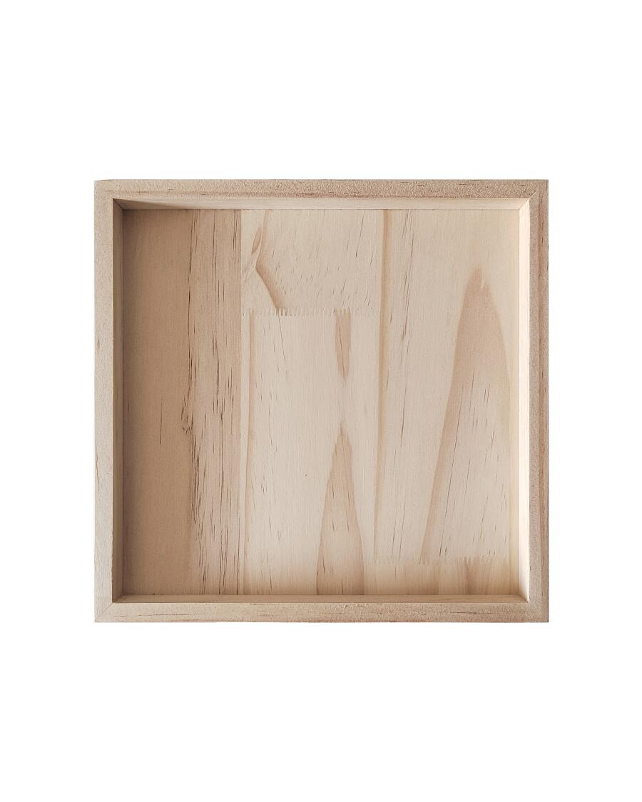 Drewniana taca dekoracyjna ok. 20 x 20 x 2 cm