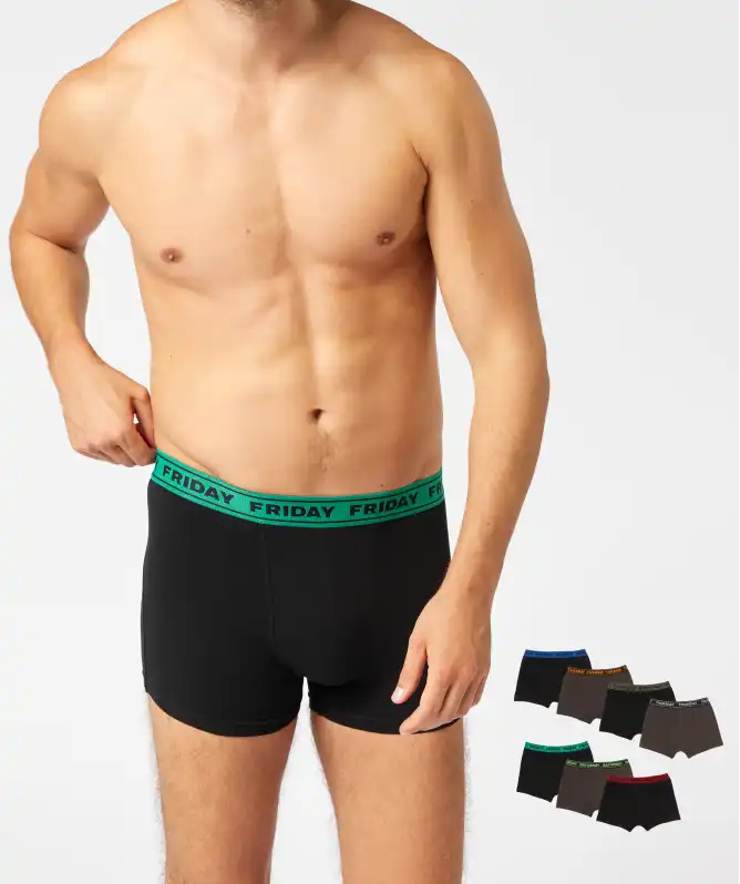 Retro Boxershorts mit Wochentagen