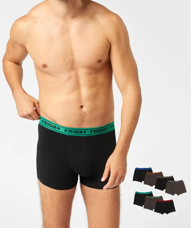 Retro boxershorts met dagen van de week