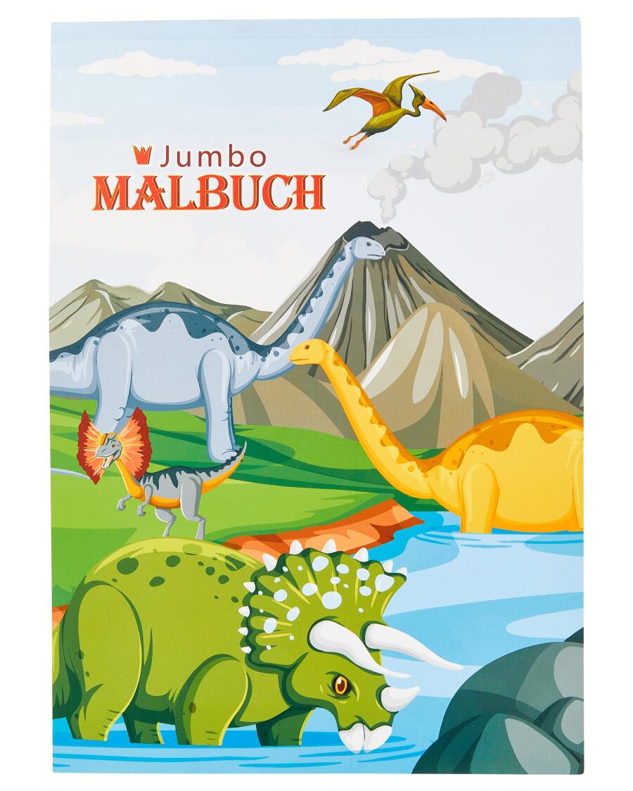 Jumbo Malbuch grau