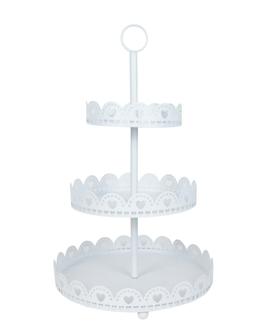 Etagère harten Decoratie wit