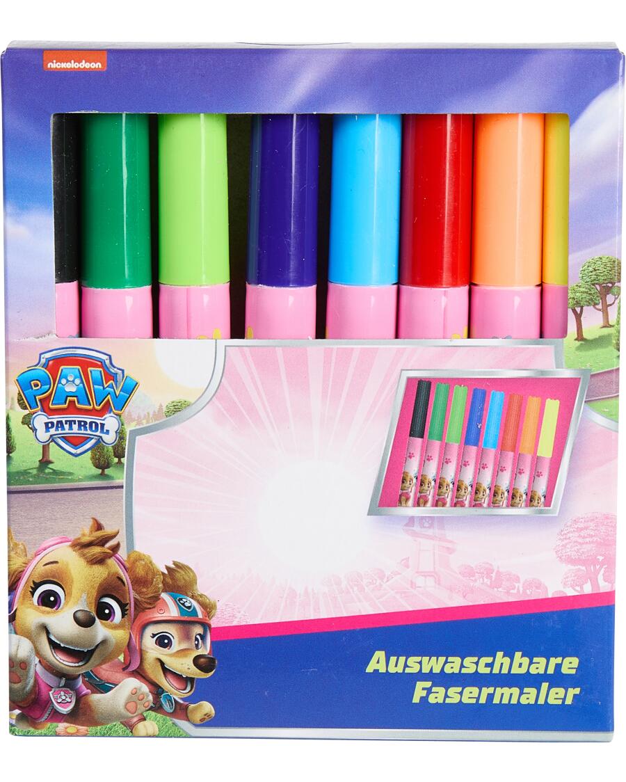 Paw Patrol Flamastry licencyjne Pakiet 8 szt., zmywalne