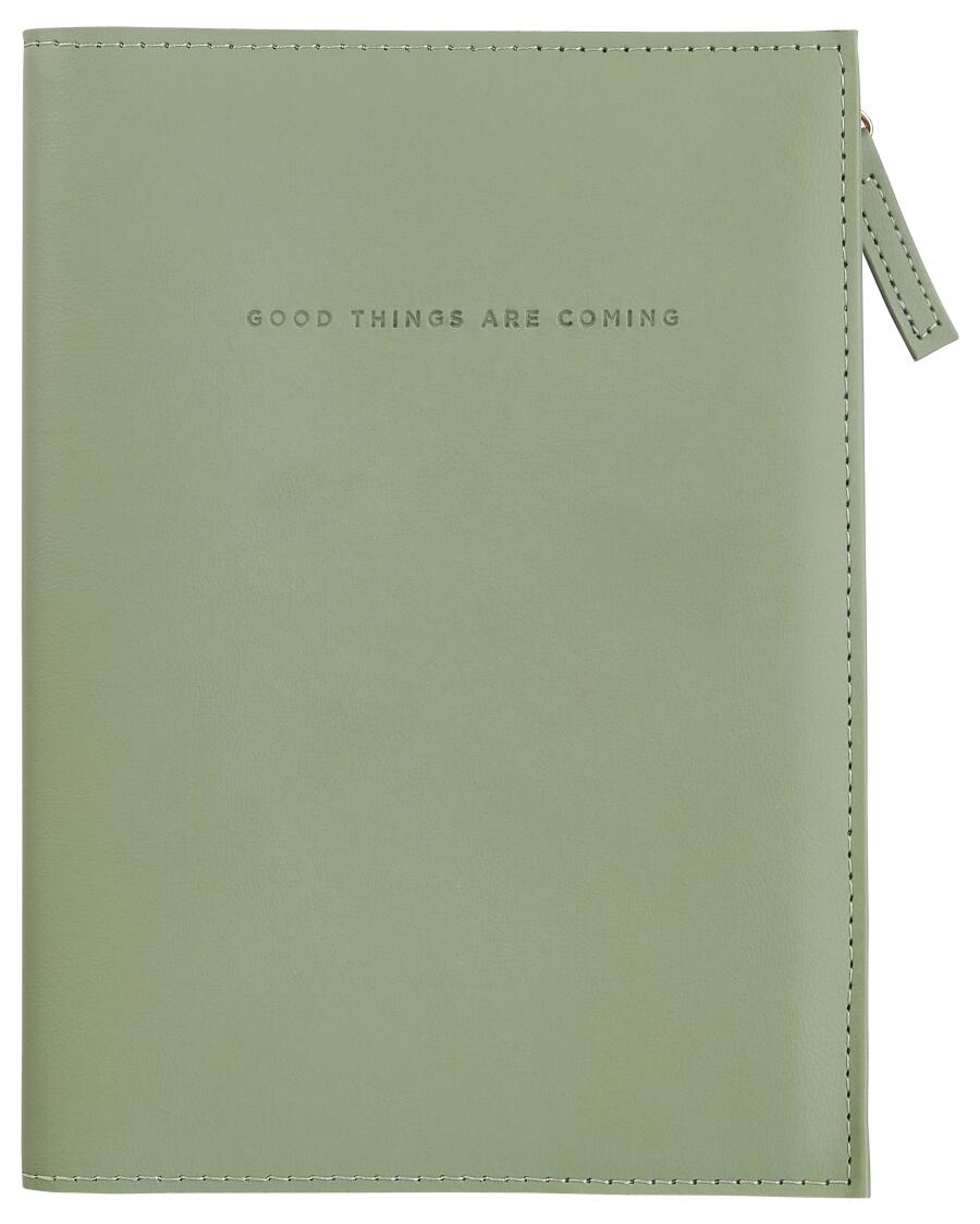 Notizbuch mit Tasche Khaki