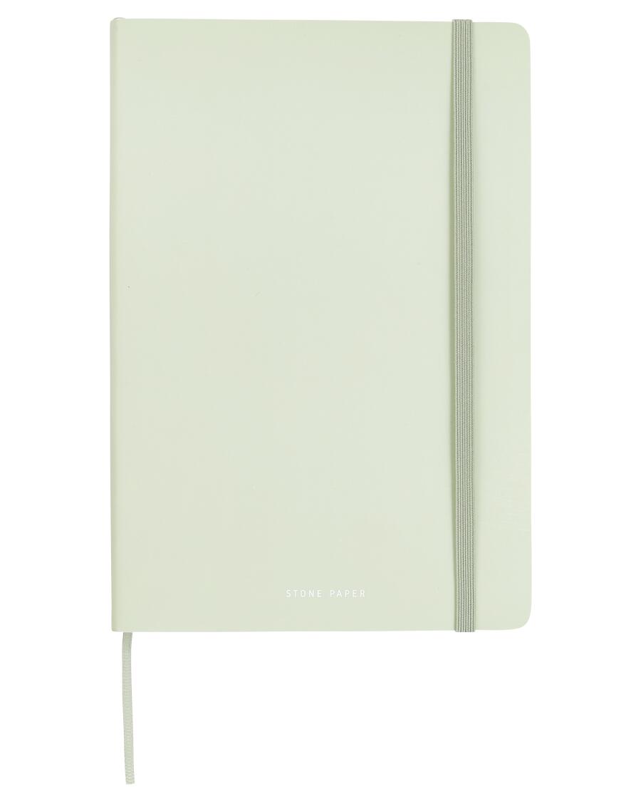 Notizbuch aus Steinpapier hellgrün