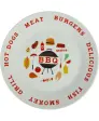 Talerz z wzorem BBQ