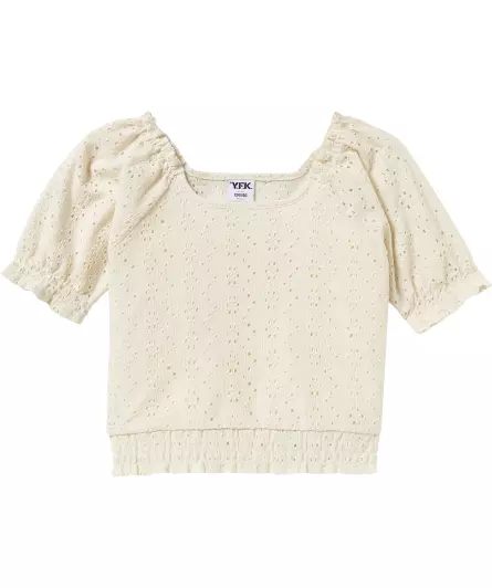 Bluse mit Lochmuster