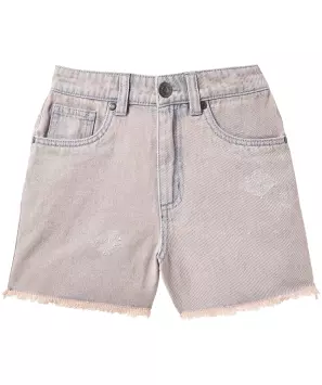 Jeans short met destroyed effecten