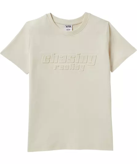 T-Shirt z wytłoczonym nadrukiem