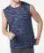 Tanktop blau gemustert