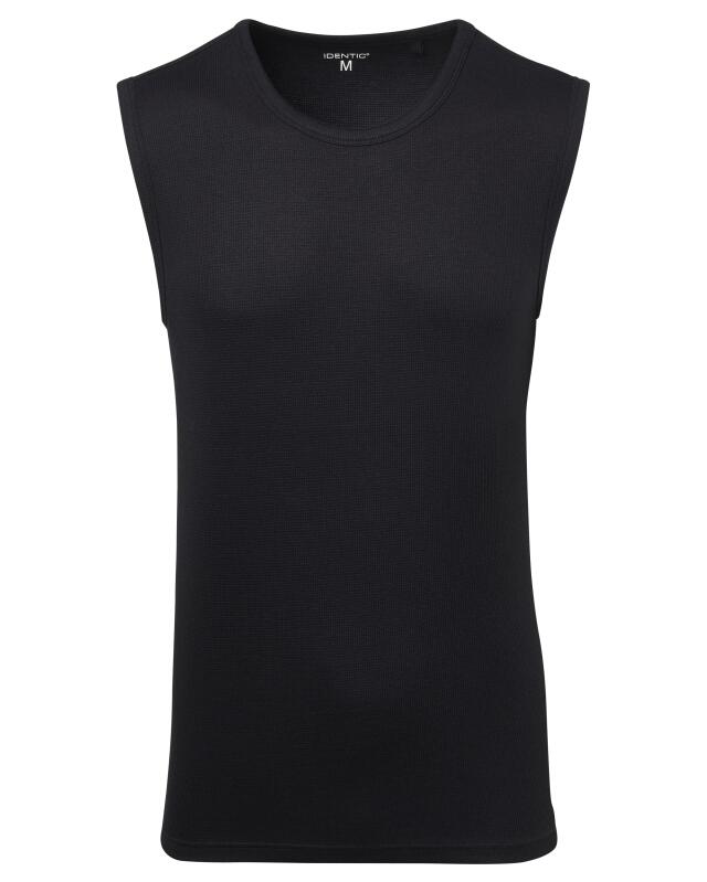 Débardeur gaufré homme, noir (KiK Tanktop mit Waffelstruktur (schwarz)) — KiK, produit allemand authentique au Maroc