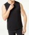 Tanktop mit Waffelstruktur schwarz