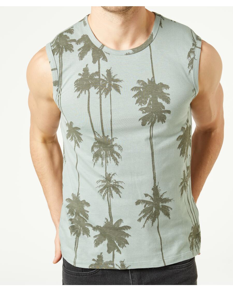 Tanktop Palmen hellgrün