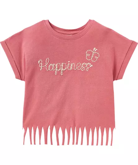 T-Shirt mit Fransen