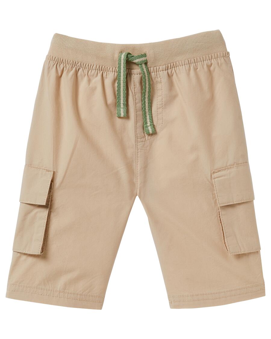Katoenen cargo shorts naturel