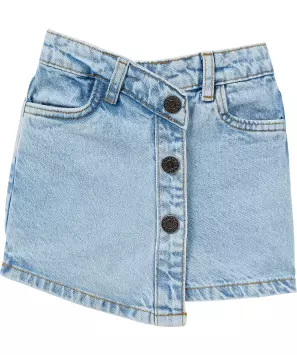 Jeans-Skort asymetryczne