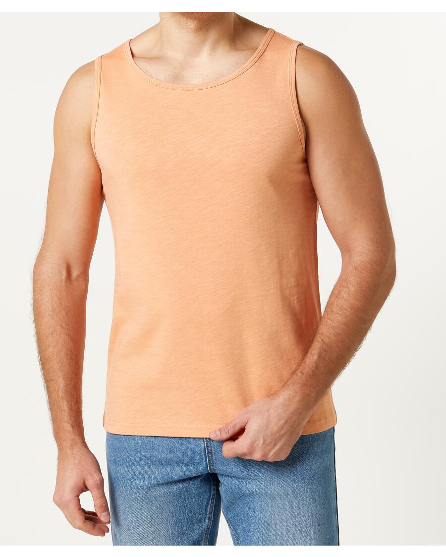 Tanktop aus Baumwolle apricot