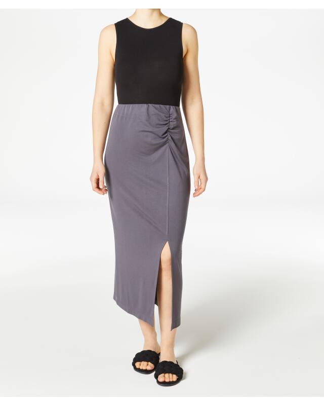 Gathered skirt for women, anthracite — KiK, authentic German product in Morocco