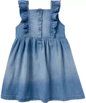 Jeanskleid mit Rüschen