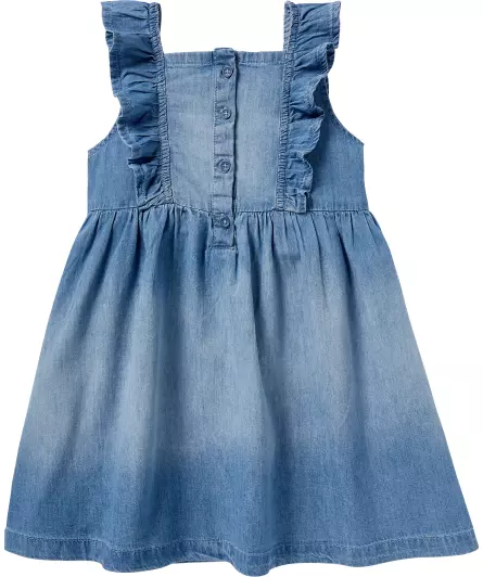 Jeanskleid mit Rüschen